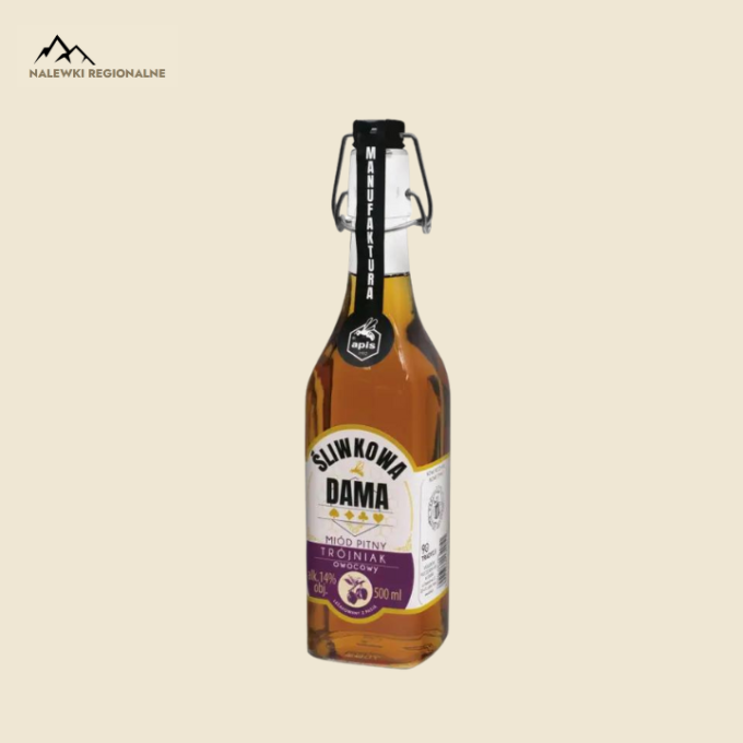 Miód pitny - trójniak Śliwkowa Dama 500ml 13%